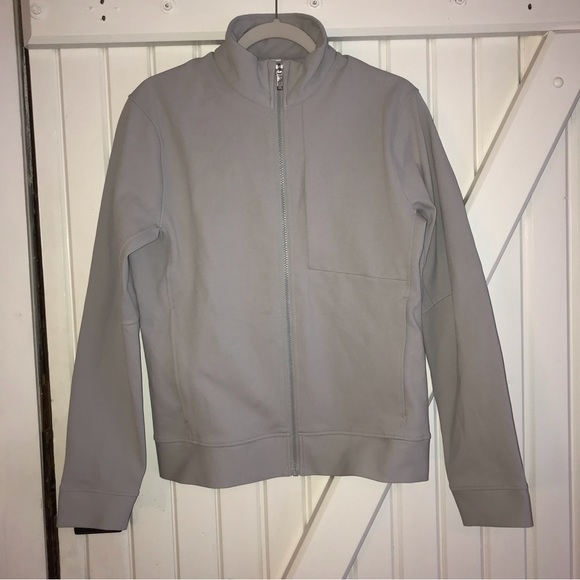 Lululemon men's Sojourn Jacket S light gray lightweight stretchy windbreaker - Picture 10 of 14